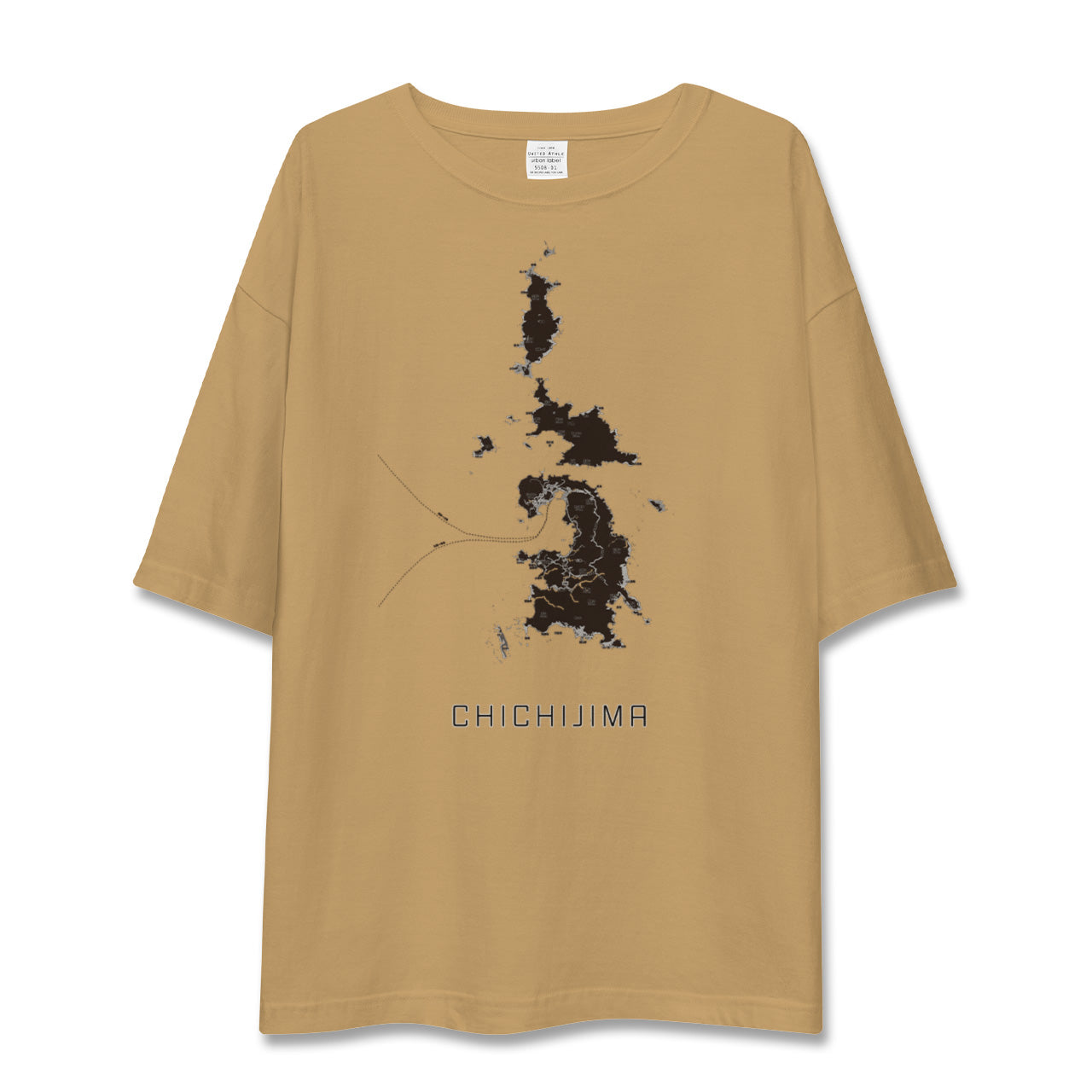 【父島(東京都)】地図柄ビッグシルエットTシャツ