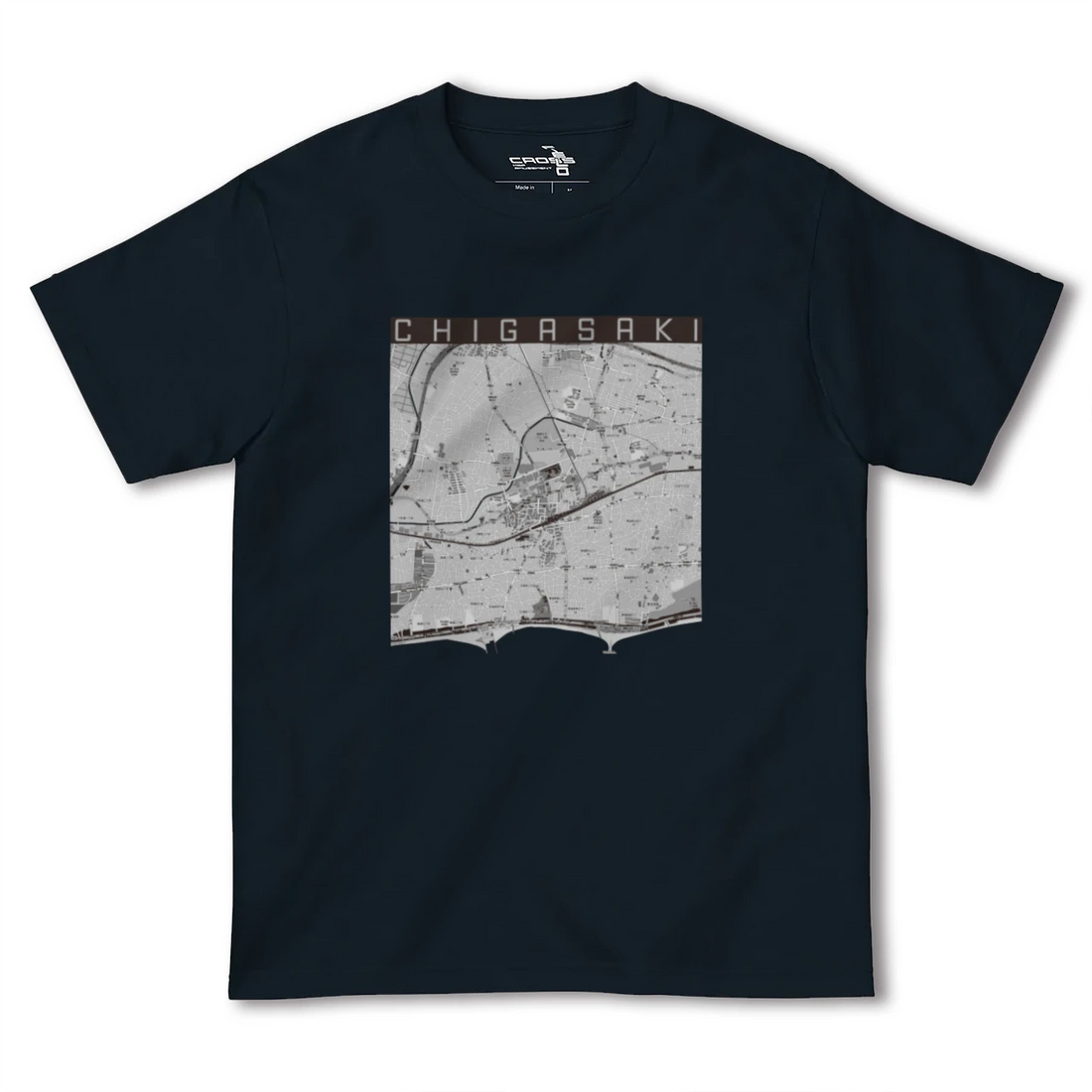 【茅ケ崎2(神奈川県)】地図柄ヘビーウェイトTシャツ