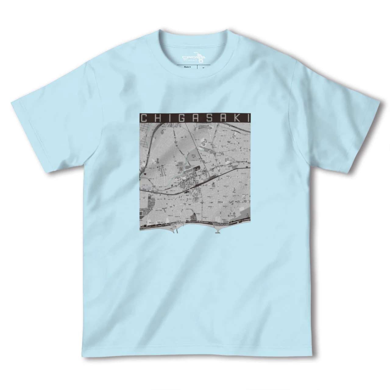 【茅ケ崎2(神奈川県)】地図柄ヘビーウェイトTシャツ