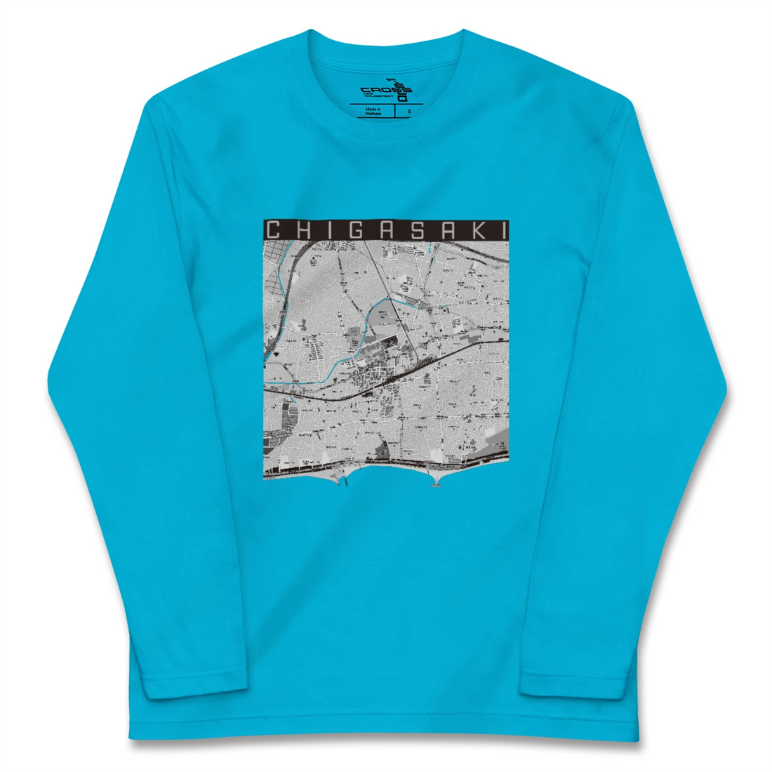 【茅ケ崎2(神奈川県)】地図柄ロングスリーブTシャツ