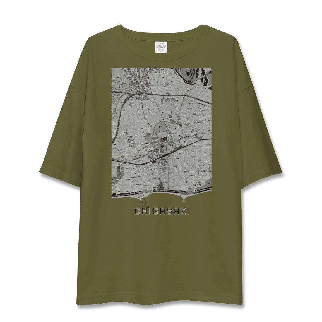 【茅ケ崎2(神奈川県)】地図柄ビッグシルエットTシャツ