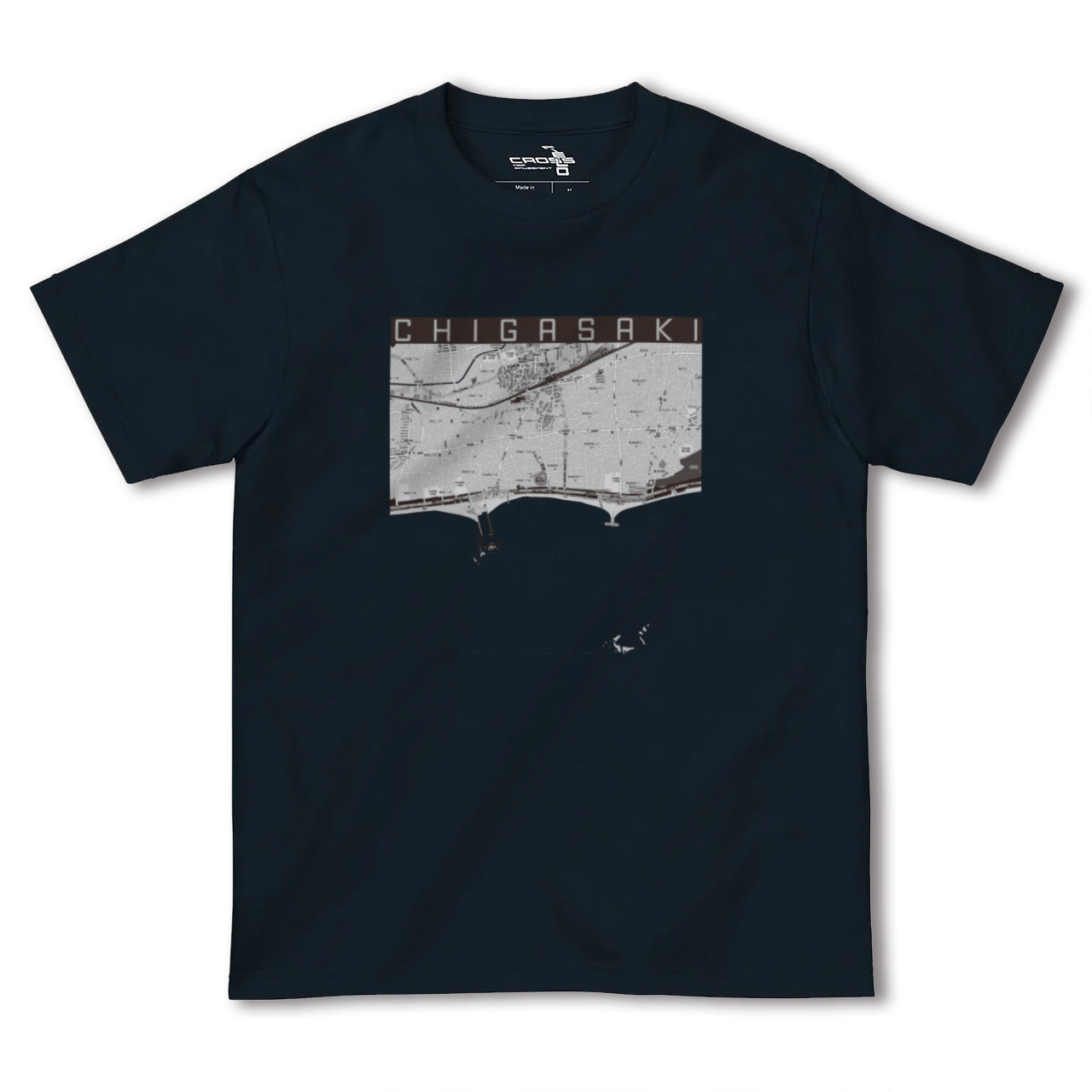 【茅ヶ崎(神奈川県)】地図柄ヘビーウェイトTシャツ