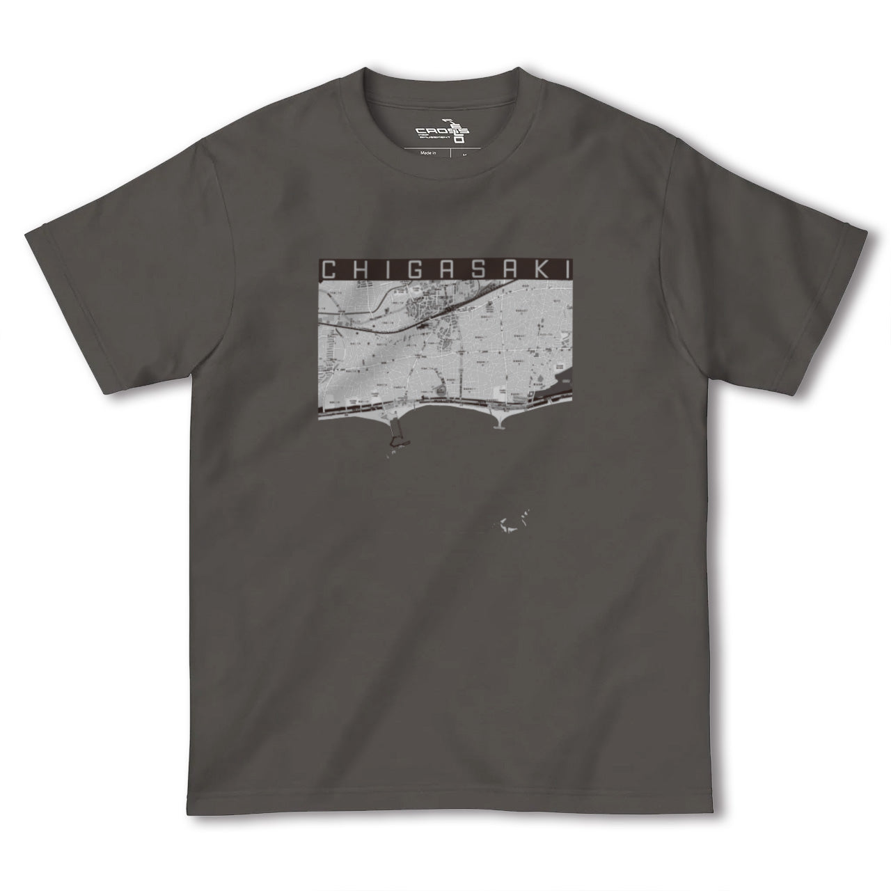 【茅ヶ崎(神奈川県)】地図柄ヘビーウェイトTシャツ