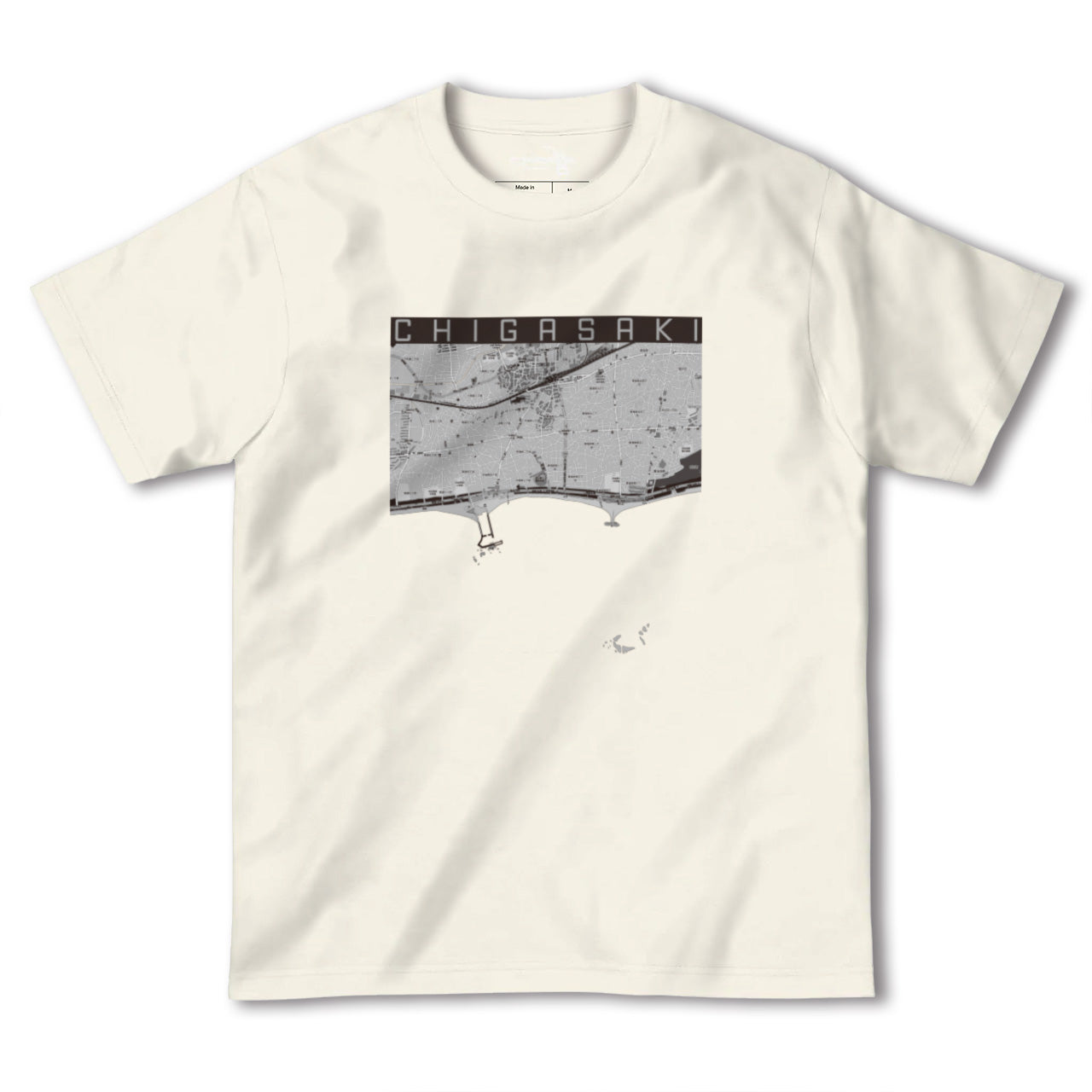 【茅ヶ崎(神奈川県)】地図柄ヘビーウェイトTシャツ