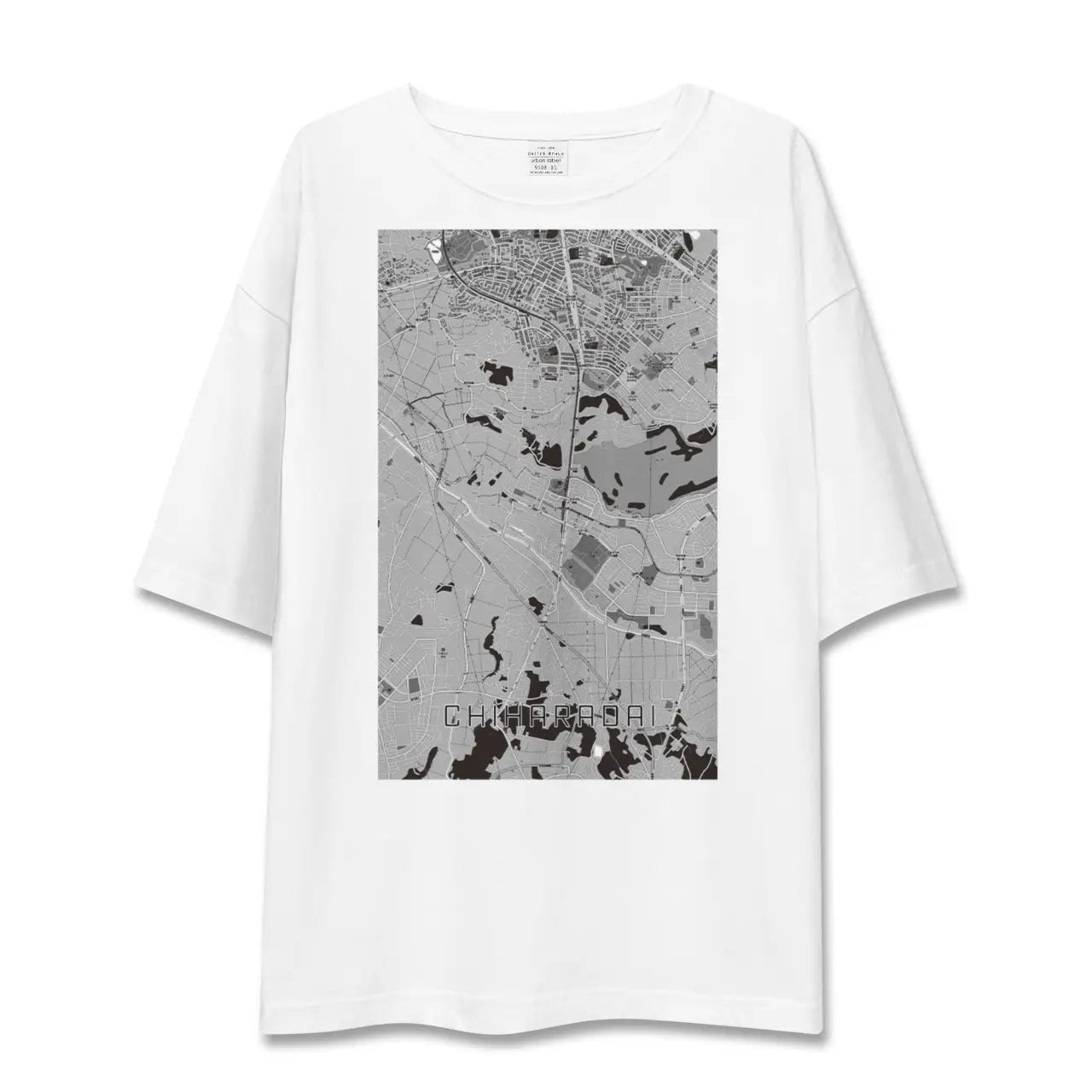 【ちはら台(千葉県)】地図柄ビッグシルエットTシャツ