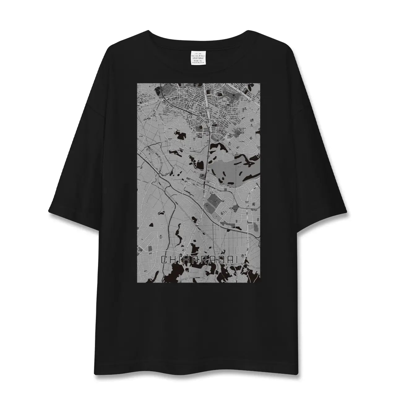 【ちはら台(千葉県)】地図柄ビッグシルエットTシャツ