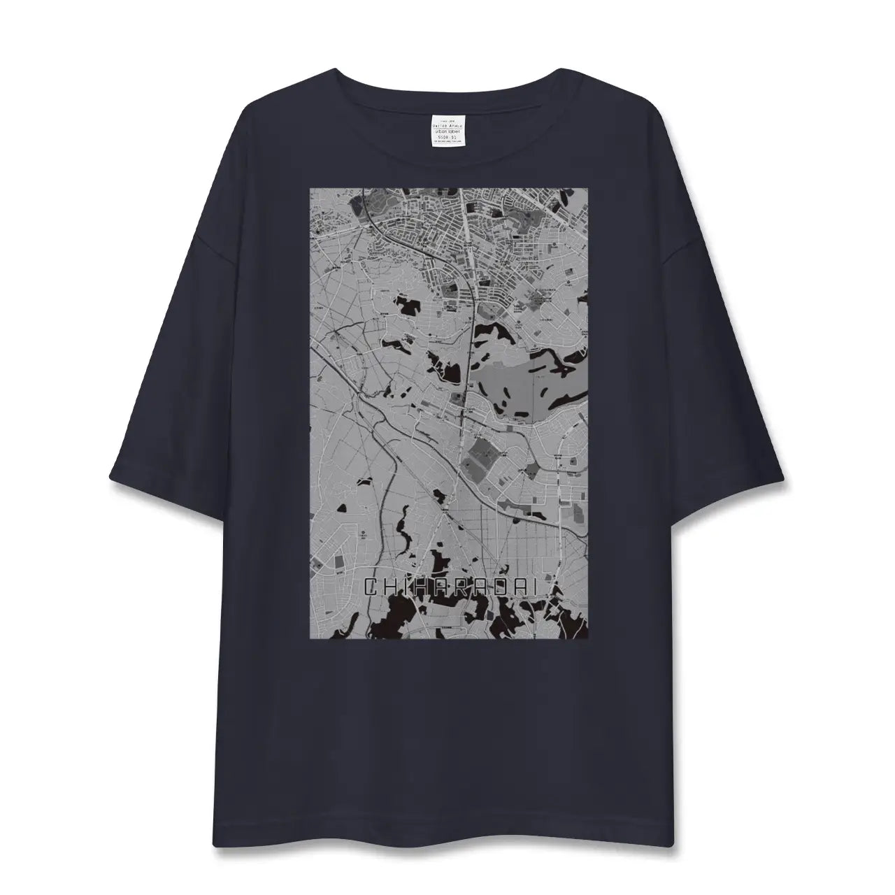 【ちはら台(千葉県)】地図柄ビッグシルエットTシャツ