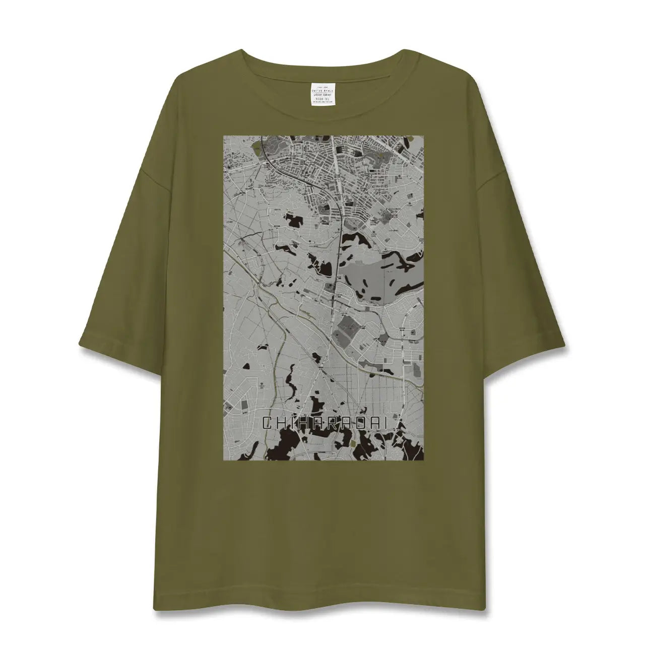 【ちはら台(千葉県)】地図柄ビッグシルエットTシャツ