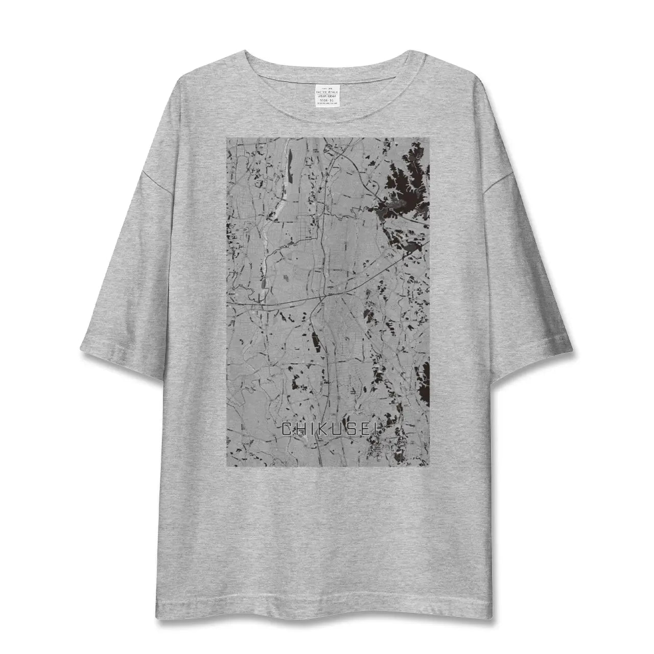 【筑西(茨城県)】地図柄ビッグシルエットTシャツ