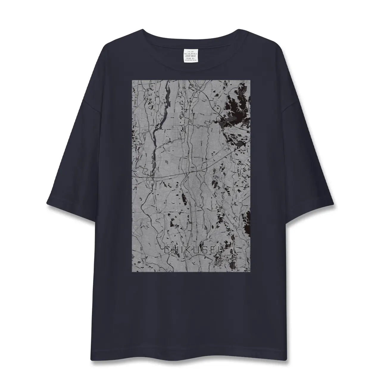 【筑西(茨城県)】地図柄ビッグシルエットTシャツ