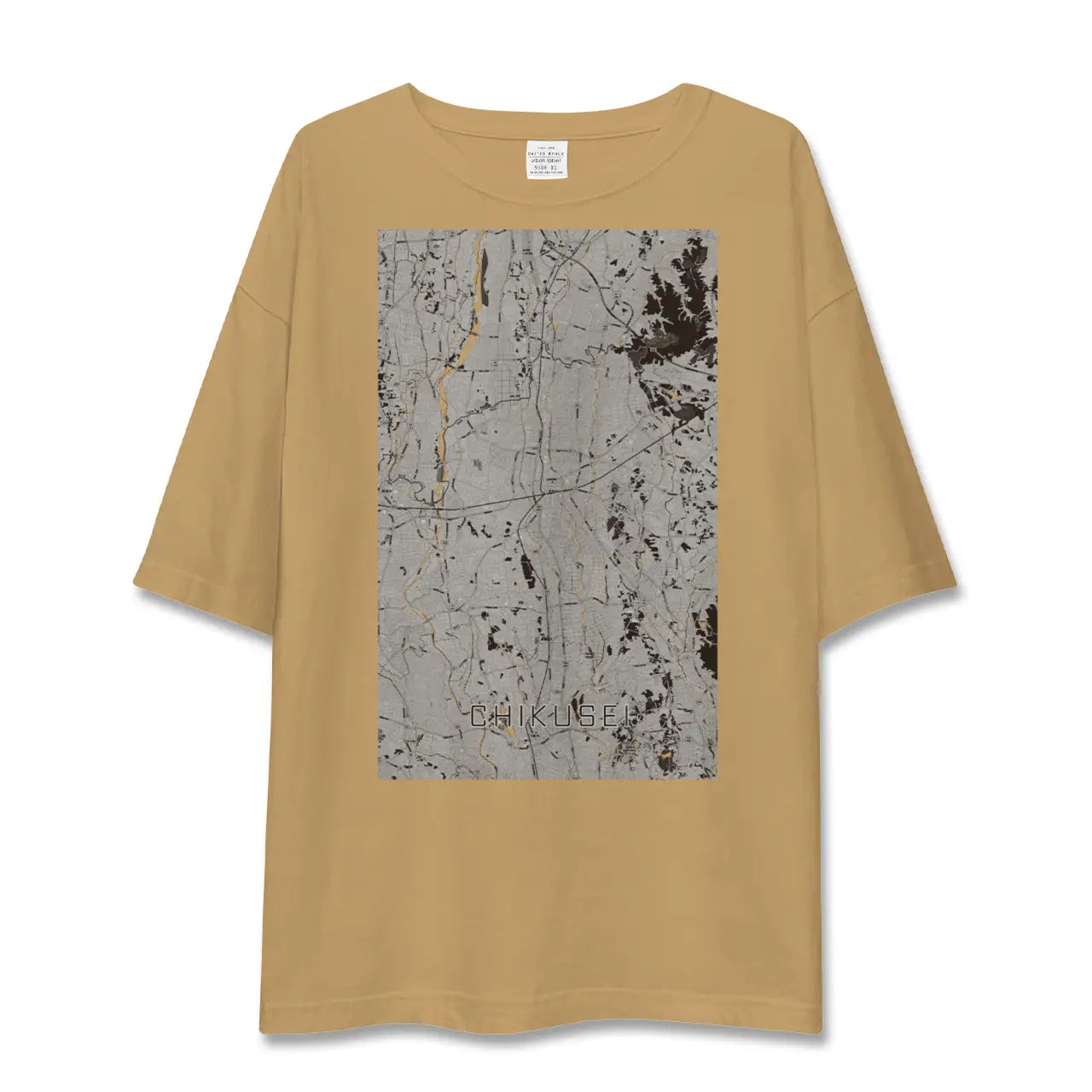 【筑西(茨城県)】地図柄ビッグシルエットTシャツ
