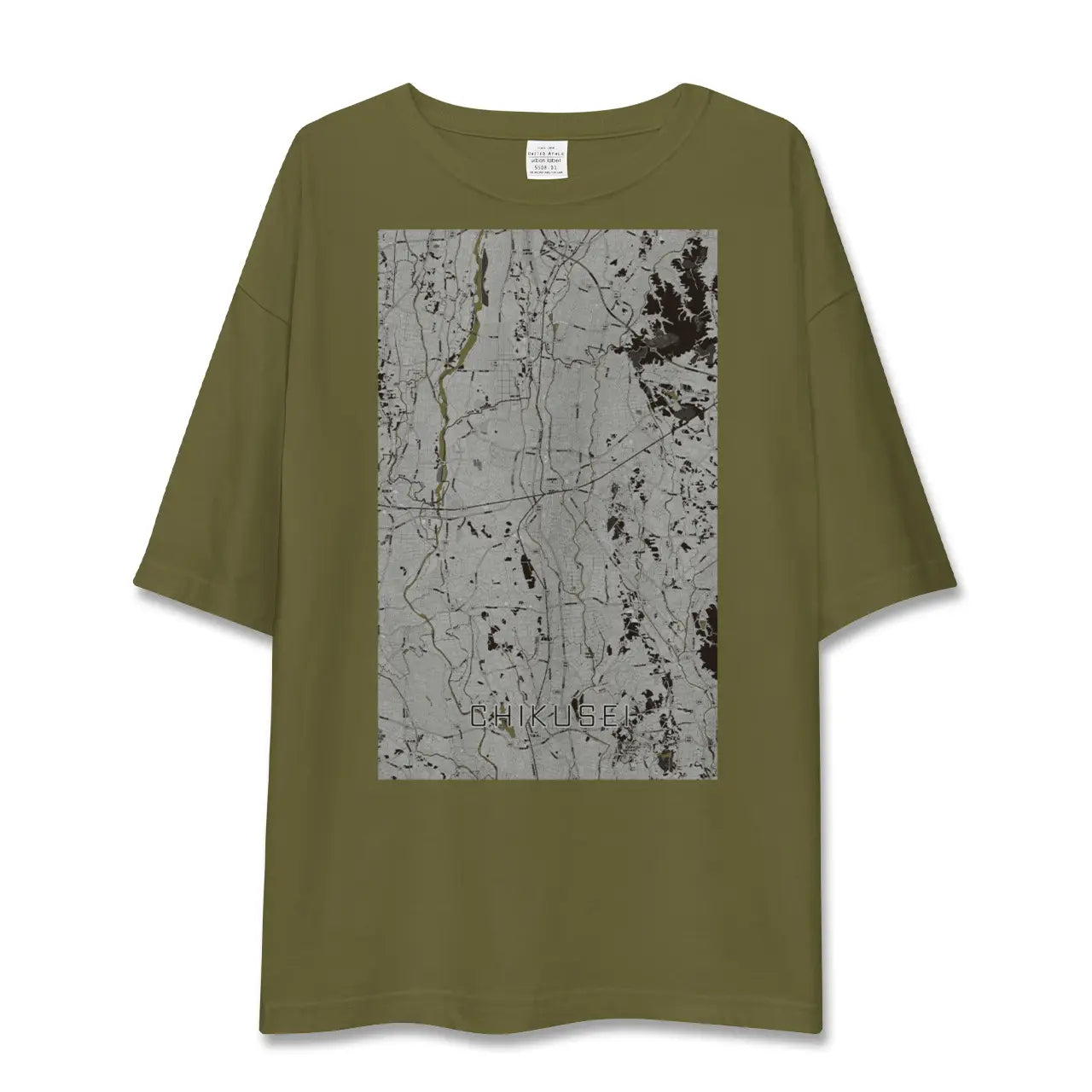 【筑西(茨城県)】地図柄ビッグシルエットTシャツ