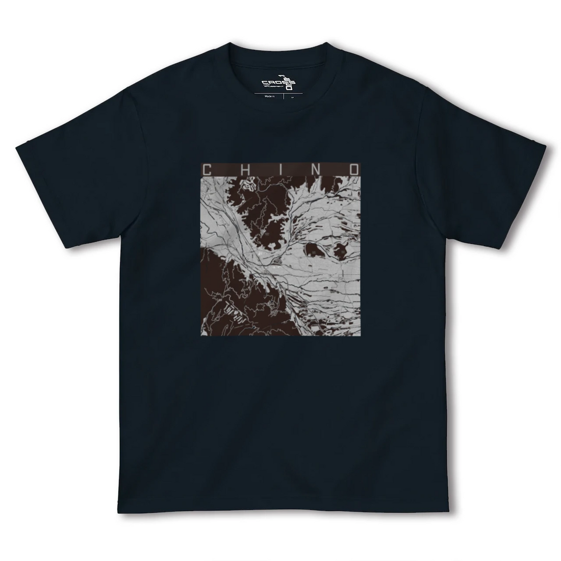 【茅野(長野県)】地図柄ヘビーウェイトTシャツ