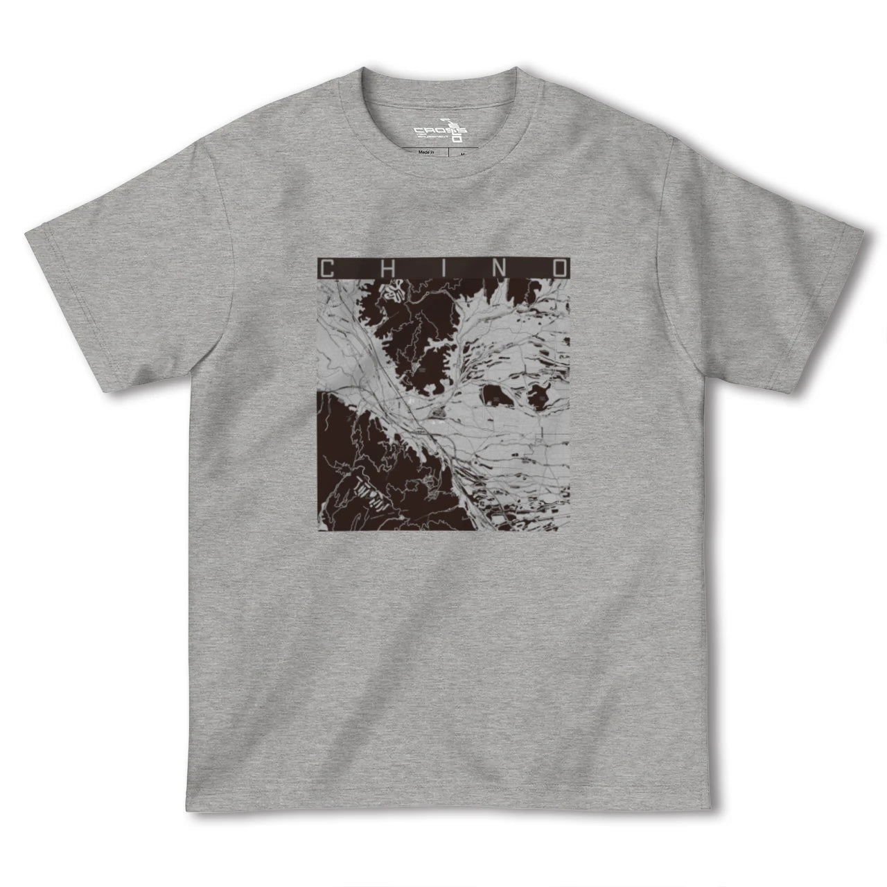 【茅野(長野県)】地図柄ヘビーウェイトTシャツ