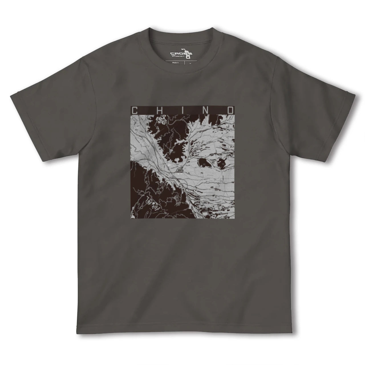 【茅野(長野県)】地図柄ヘビーウェイトTシャツ