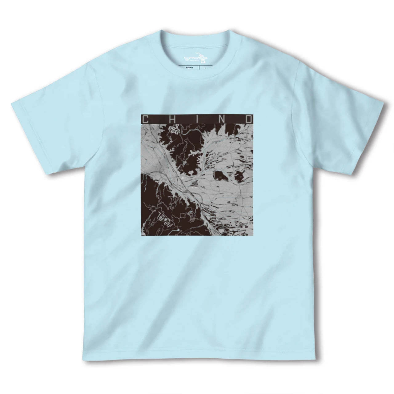 【茅野(長野県)】地図柄ヘビーウェイトTシャツ