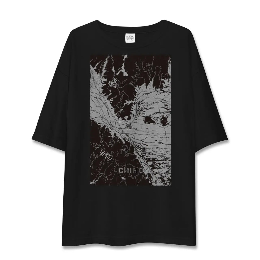 【茅野(長野県)】地図柄ビッグシルエットTシャツ