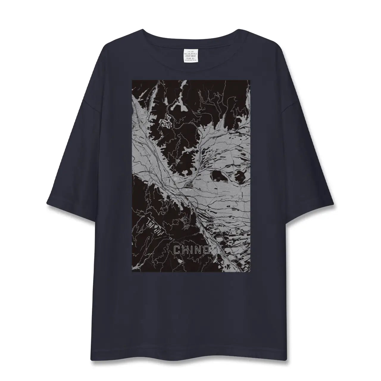 【茅野(長野県)】地図柄ビッグシルエットTシャツ