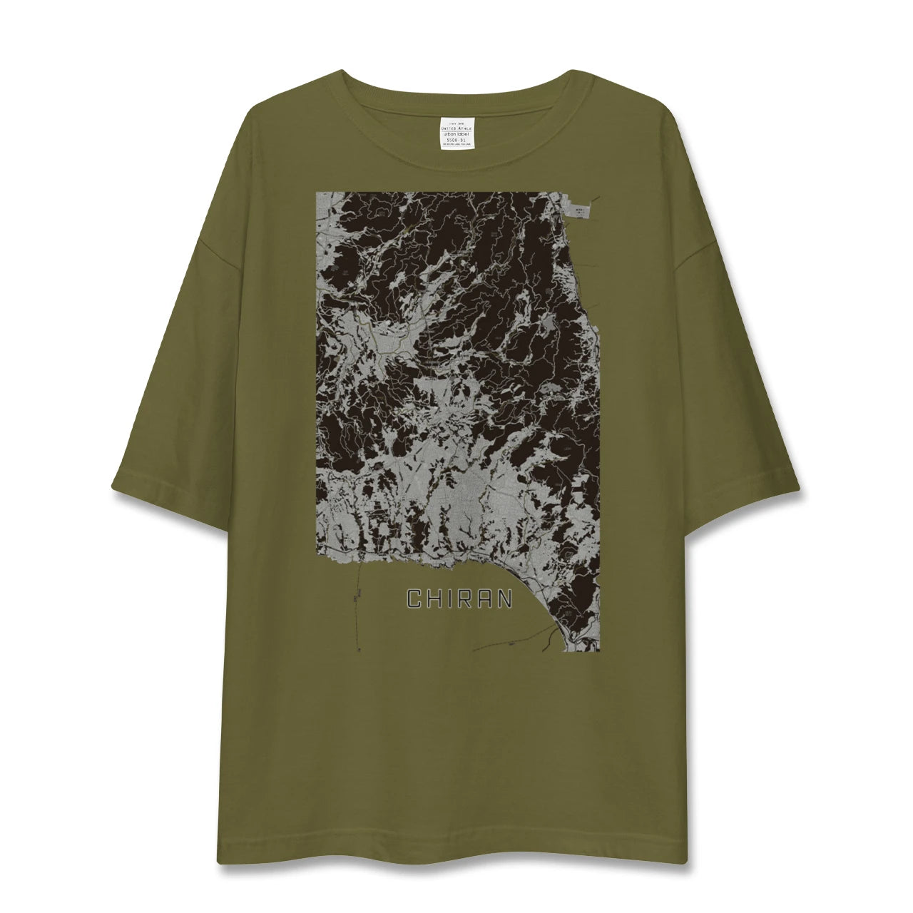 【知覧(鹿児島県)】地図柄ビッグシルエットTシャツ