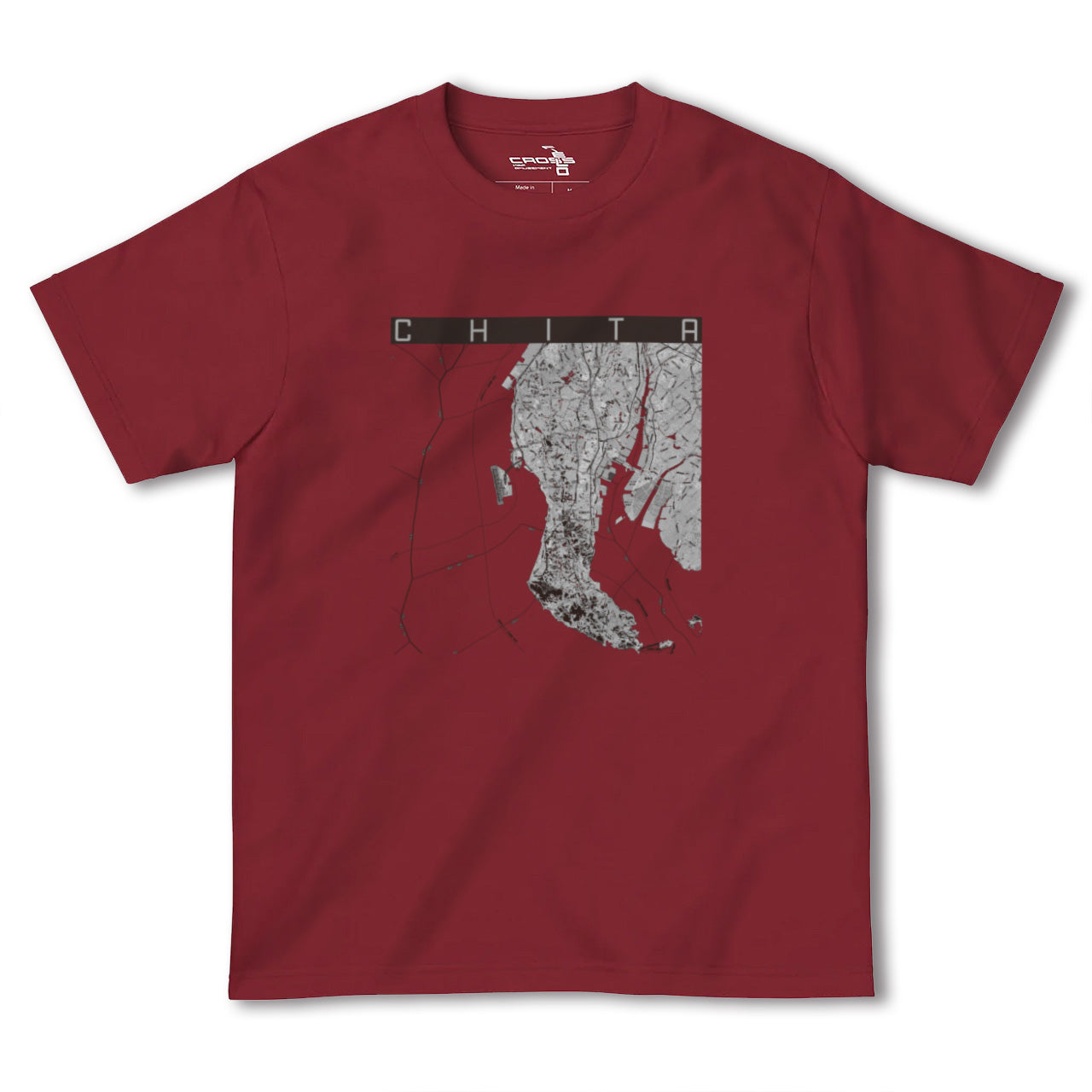 【知多2(愛知県)】地図柄ヘビーウェイトTシャツ