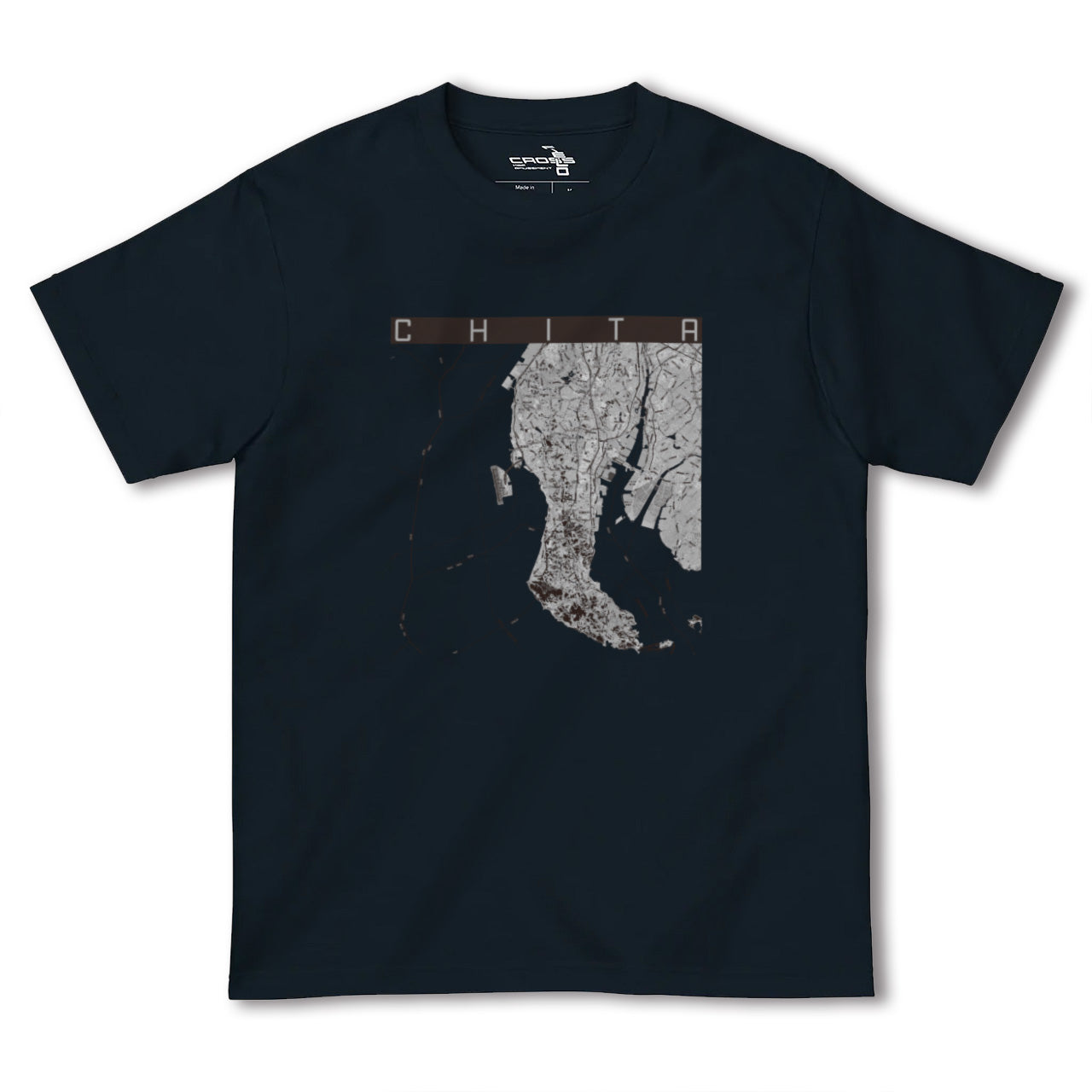 【知多2(愛知県)】地図柄ヘビーウェイトTシャツ