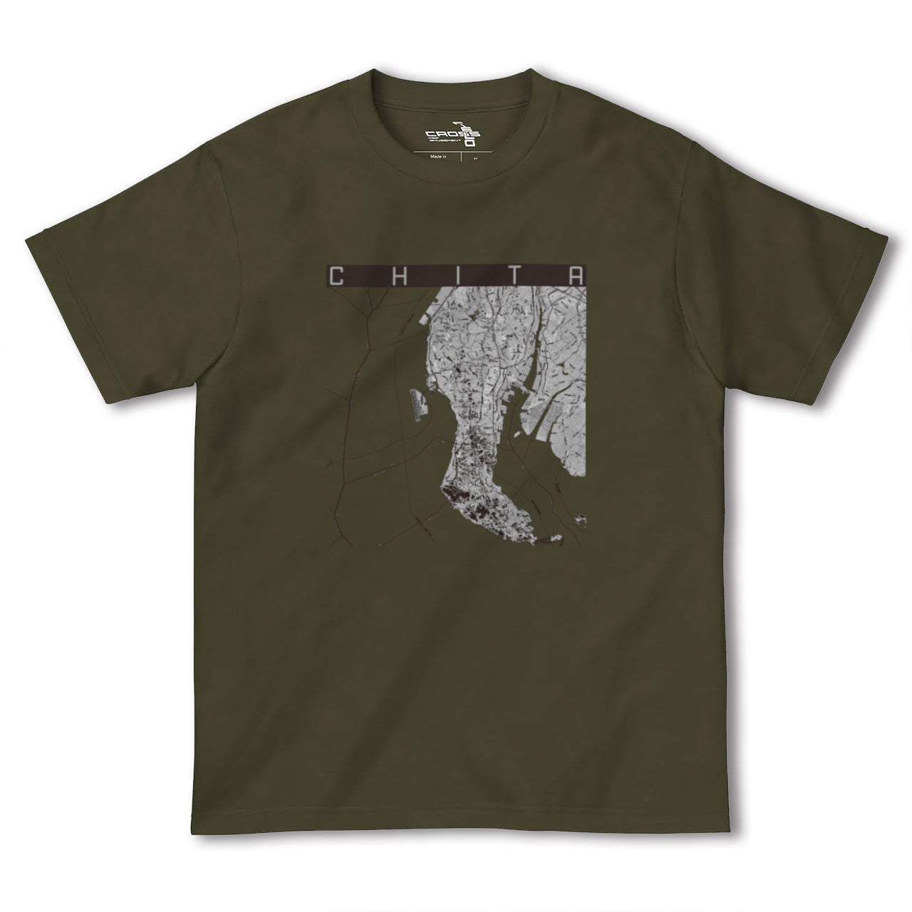 【知多2(愛知県)】地図柄ヘビーウェイトTシャツ