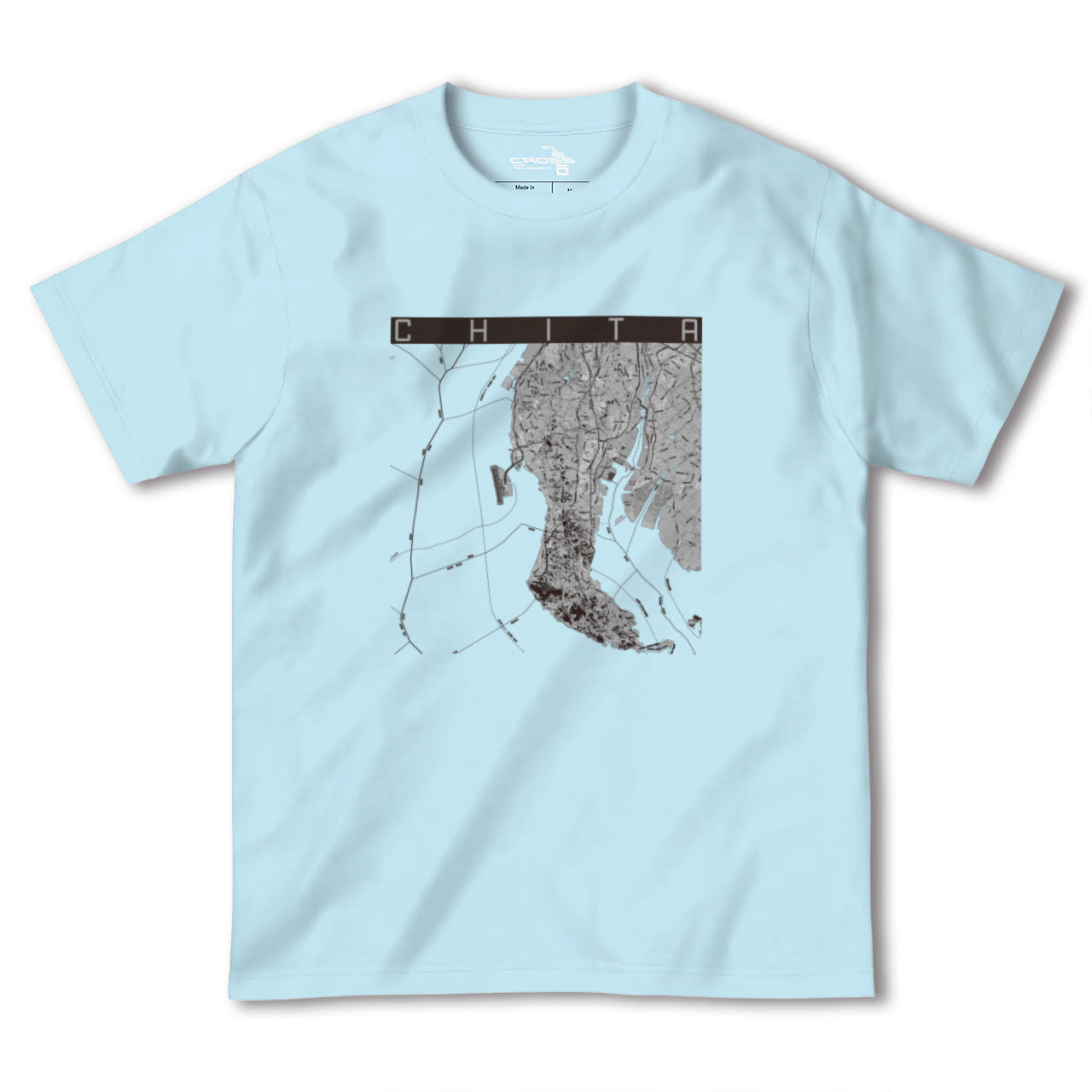 【知多2(愛知県)】地図柄ヘビーウェイトTシャツ