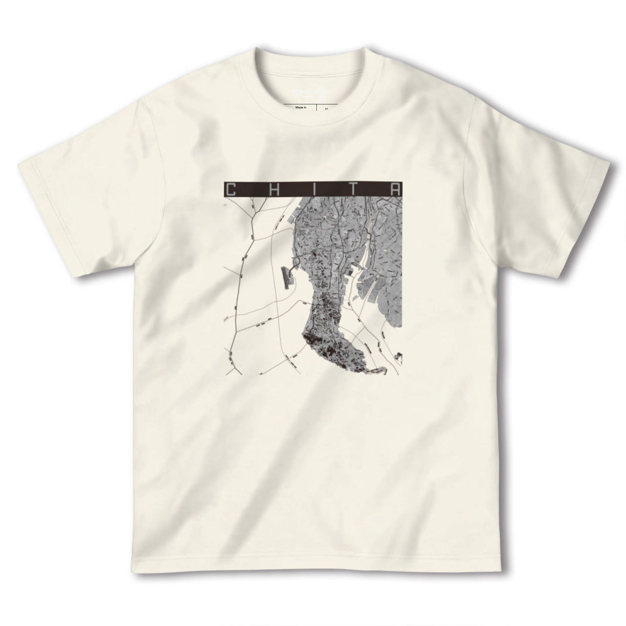 【知多2(愛知県)】地図柄ヘビーウェイトTシャツ