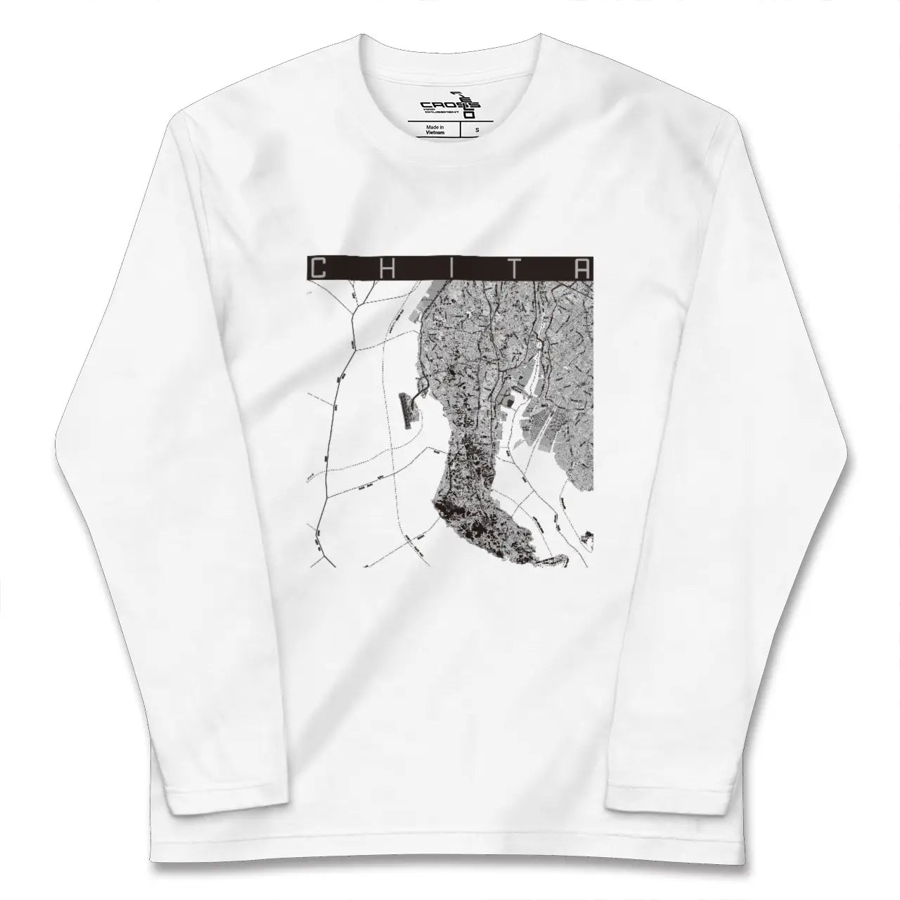 【知多2(愛知県)】地図柄ロングスリーブTシャツ