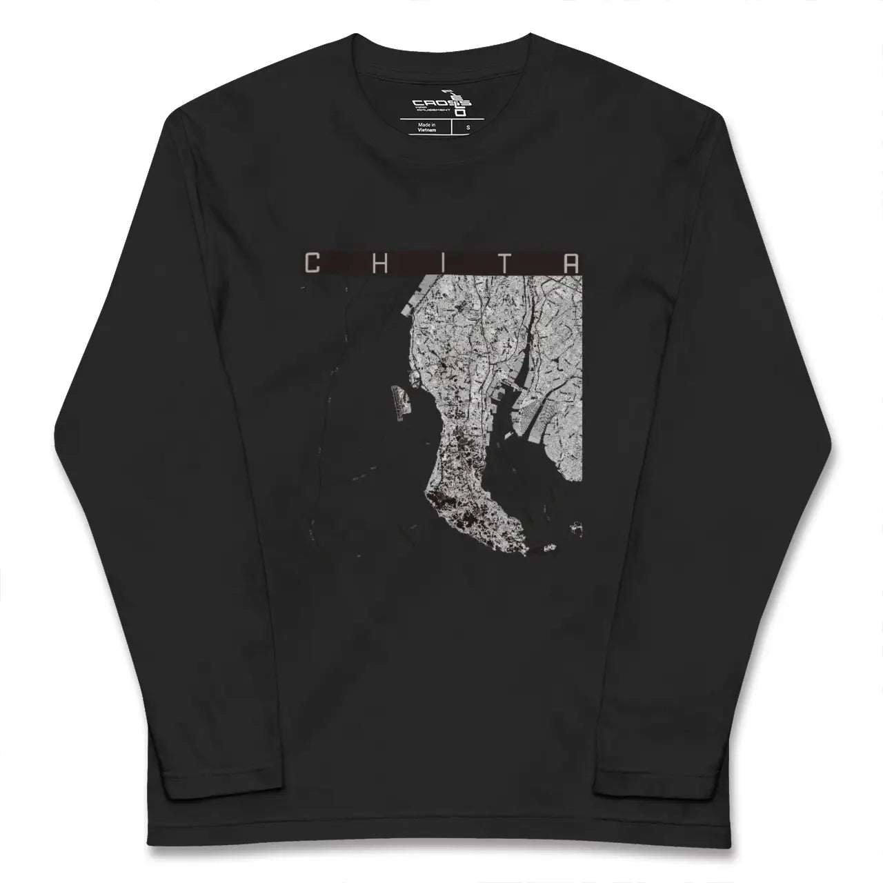 【知多2(愛知県)】地図柄ロングスリーブTシャツ
