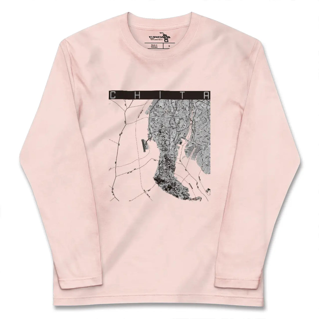 【知多2(愛知県)】地図柄ロングスリーブTシャツ