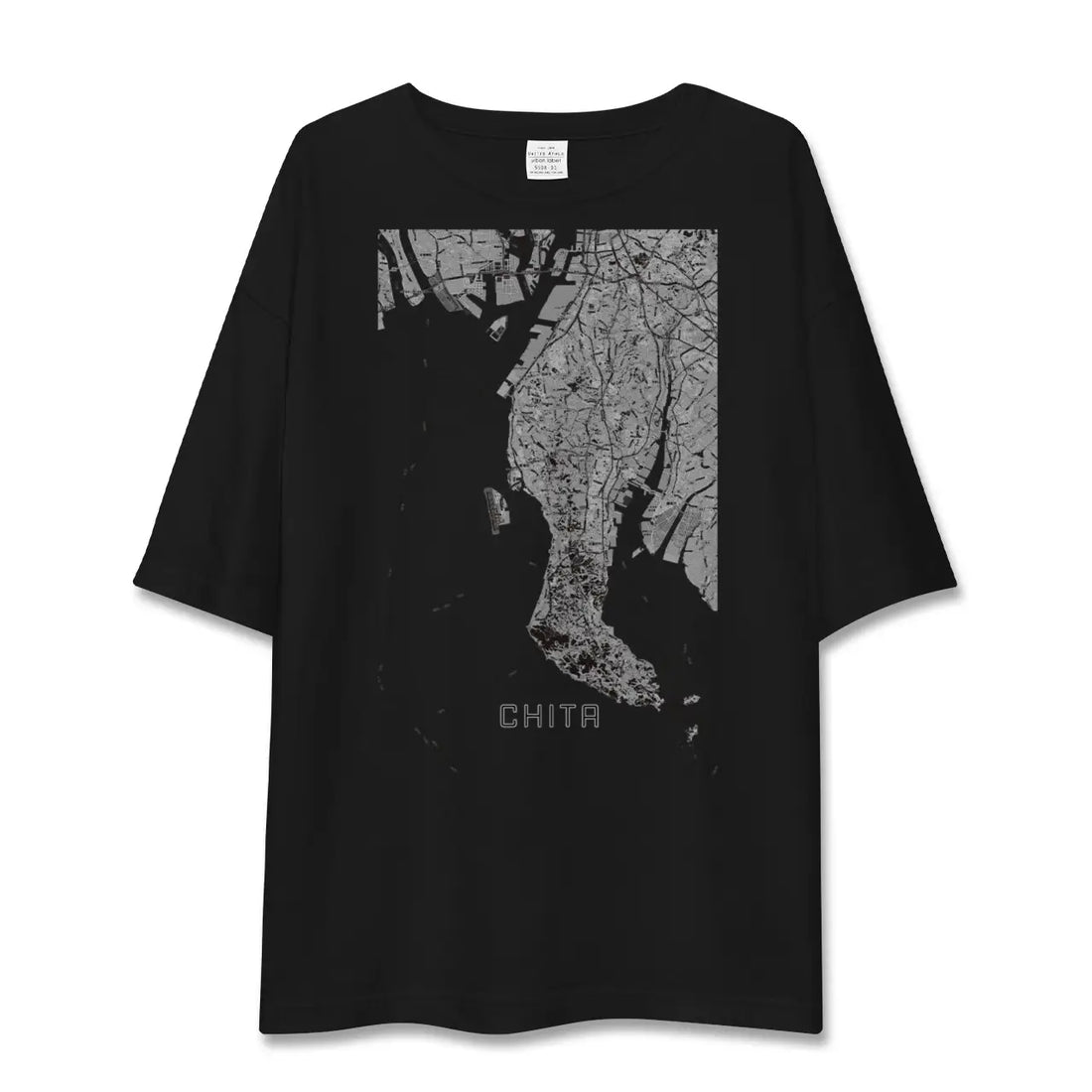 【知多2(愛知県)】地図柄ビッグシルエットTシャツ