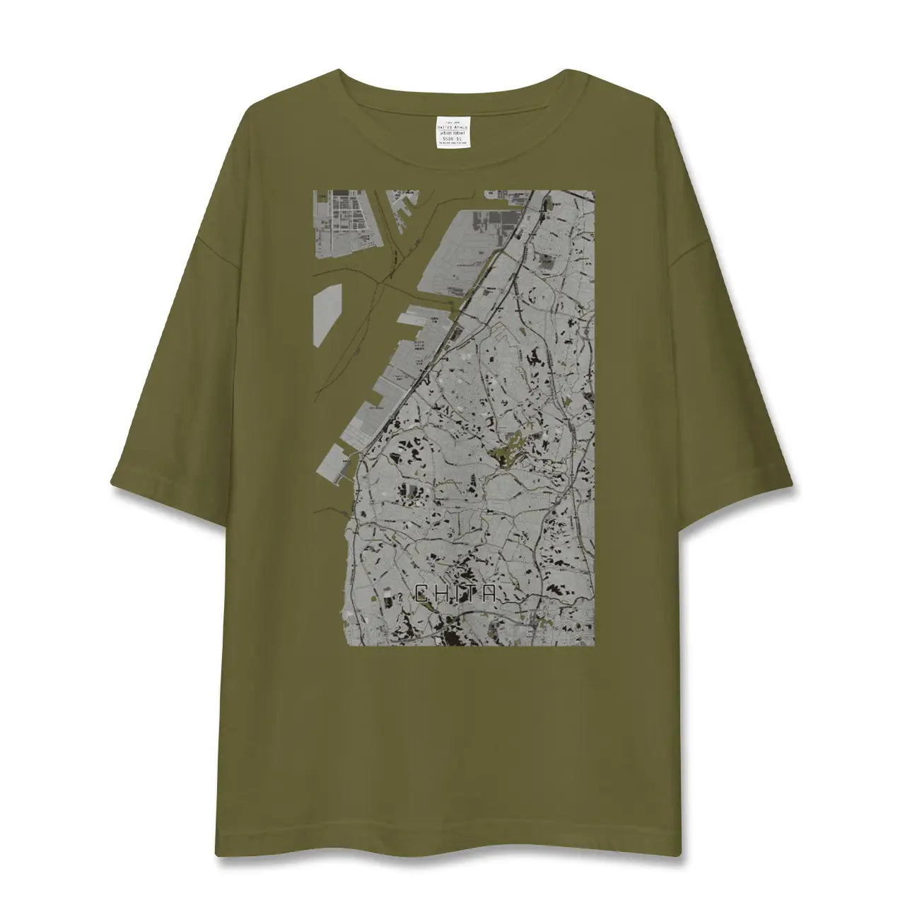 【知多(愛知県)】地図柄ビッグシルエットTシャツ