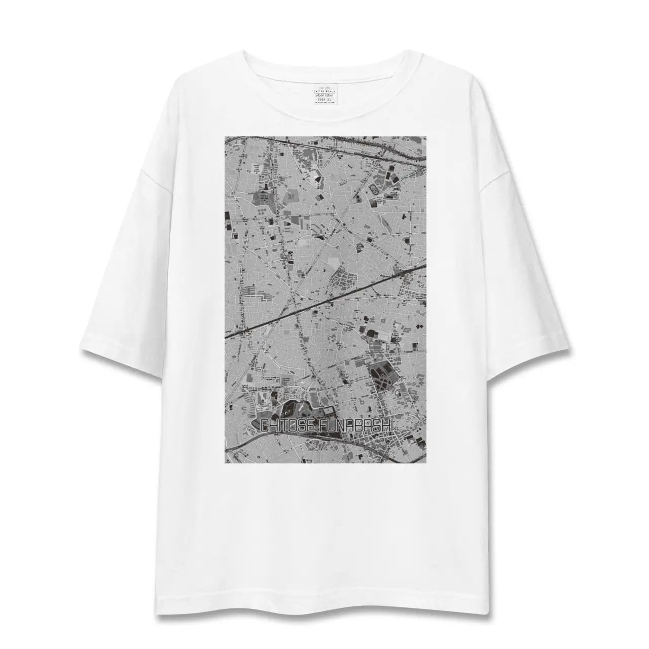 【千歳船橋(東京都)】地図柄ビッグシルエットTシャツ