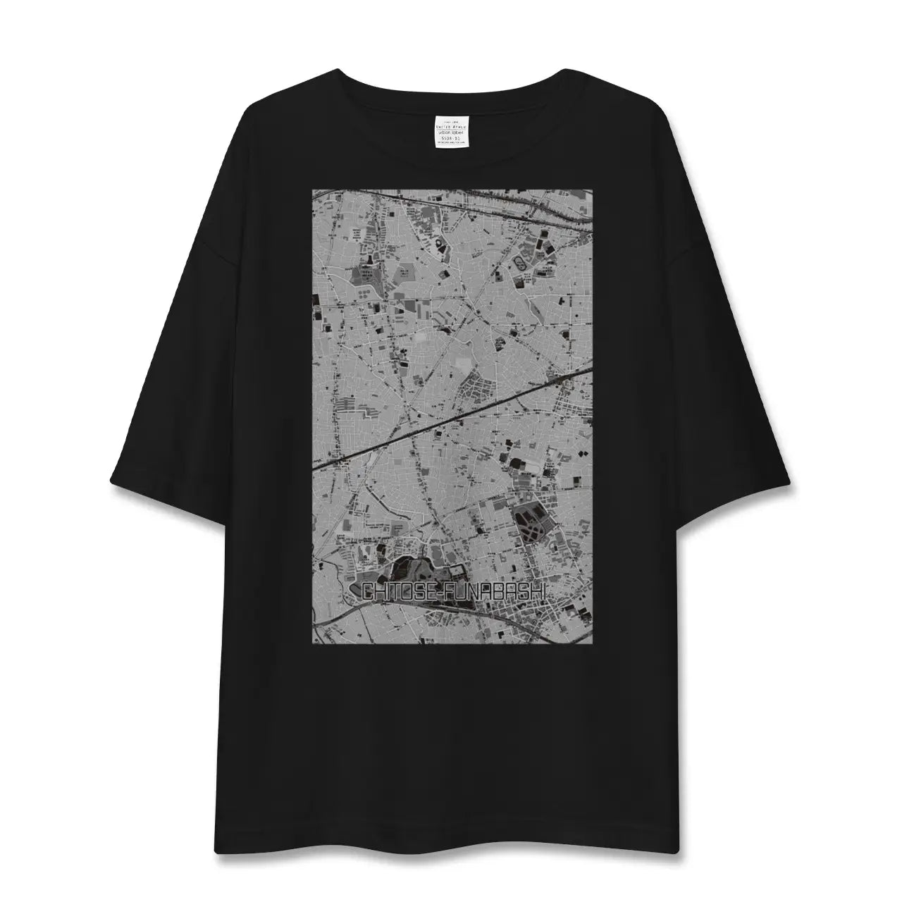【千歳船橋(東京都)】地図柄ビッグシルエットTシャツ