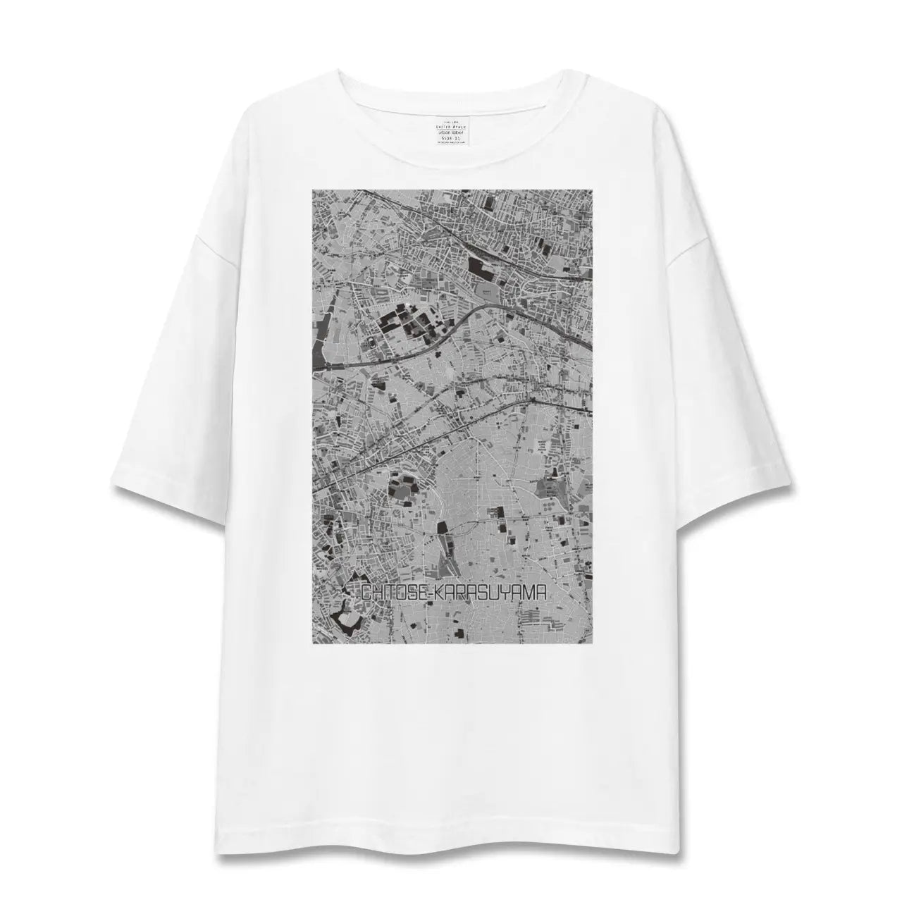 【千歳烏山(東京都)】地図柄ビッグシルエットTシャツ