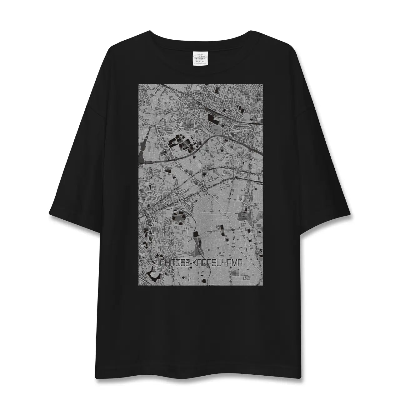 【千歳烏山(東京都)】地図柄ビッグシルエットTシャツ