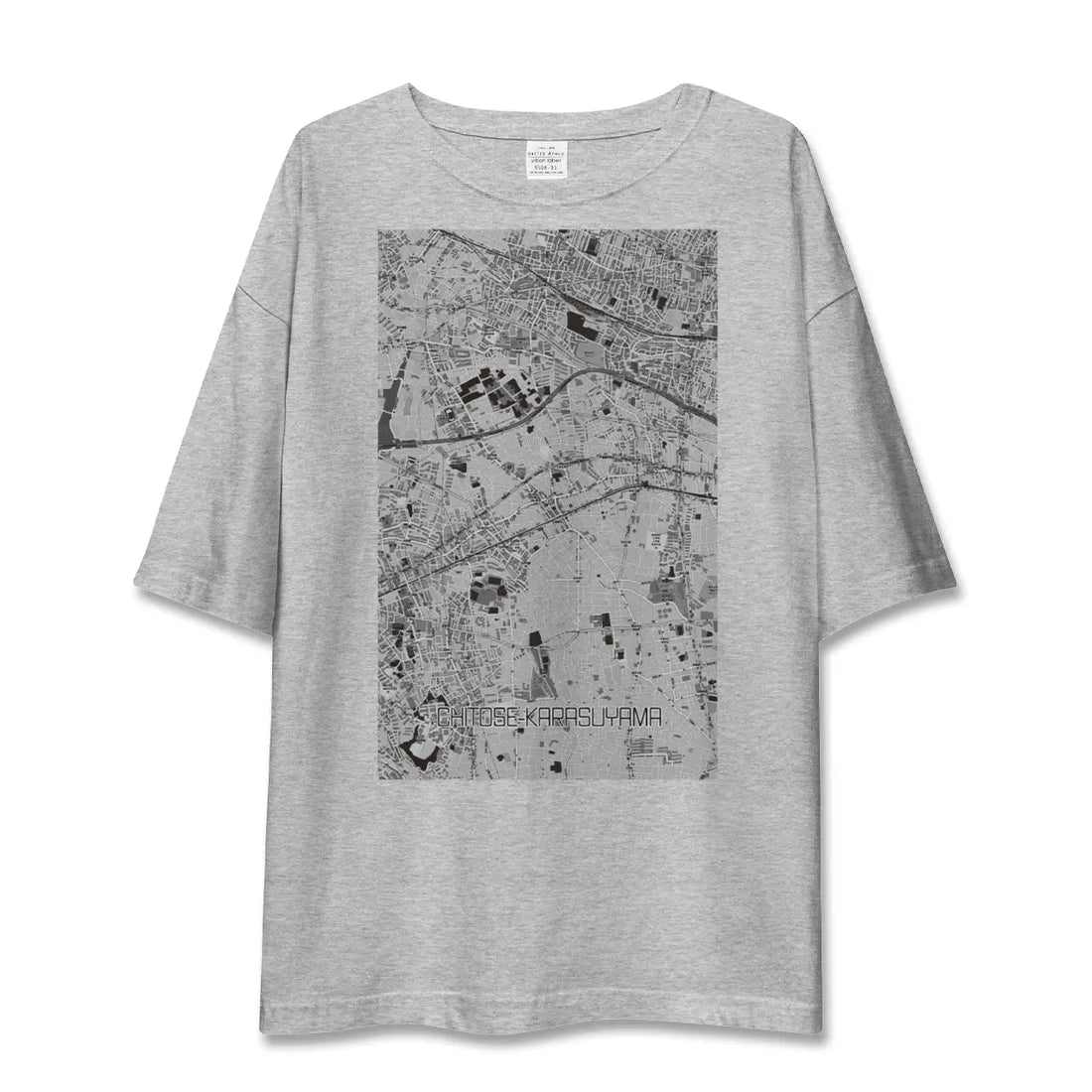 【千歳烏山(東京都)】地図柄ビッグシルエットTシャツ