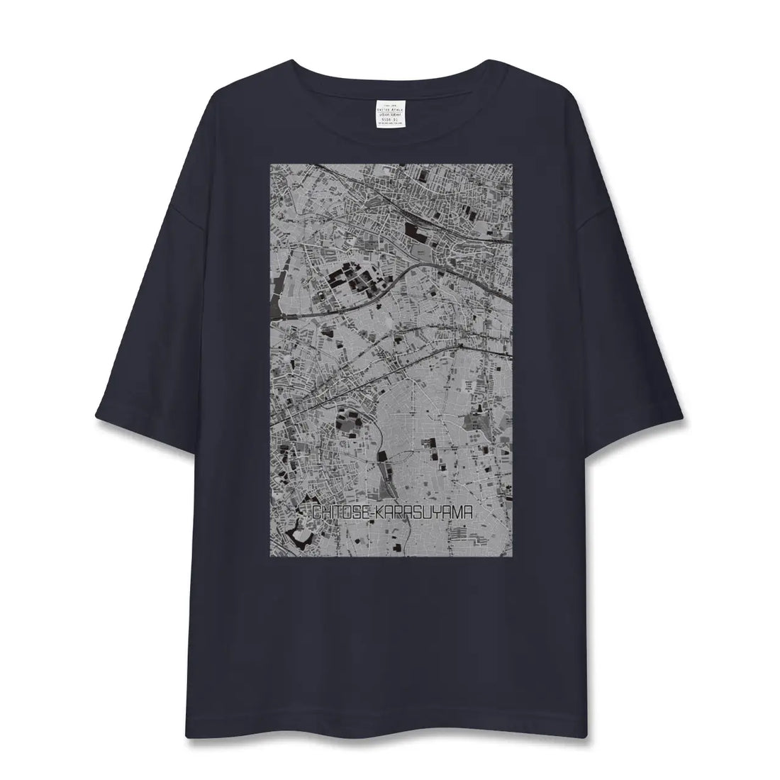 【千歳烏山(東京都)】地図柄ビッグシルエットTシャツ