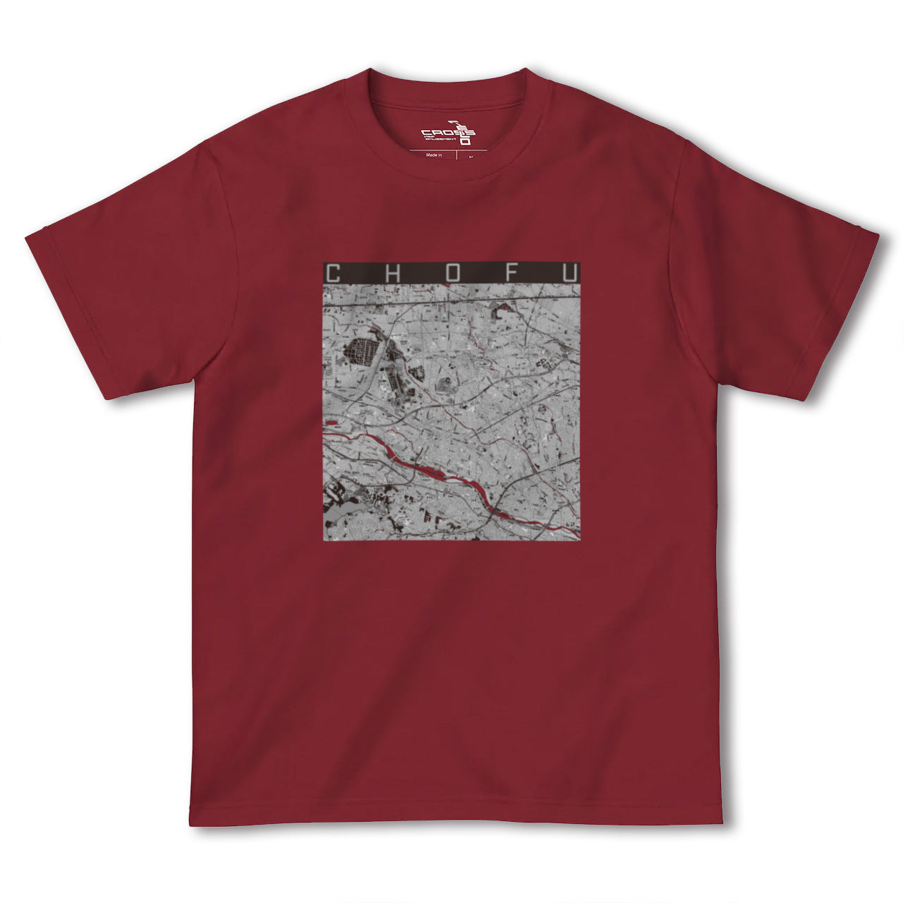 【調布2(東京都)】地図柄ヘビーウェイトTシャツ