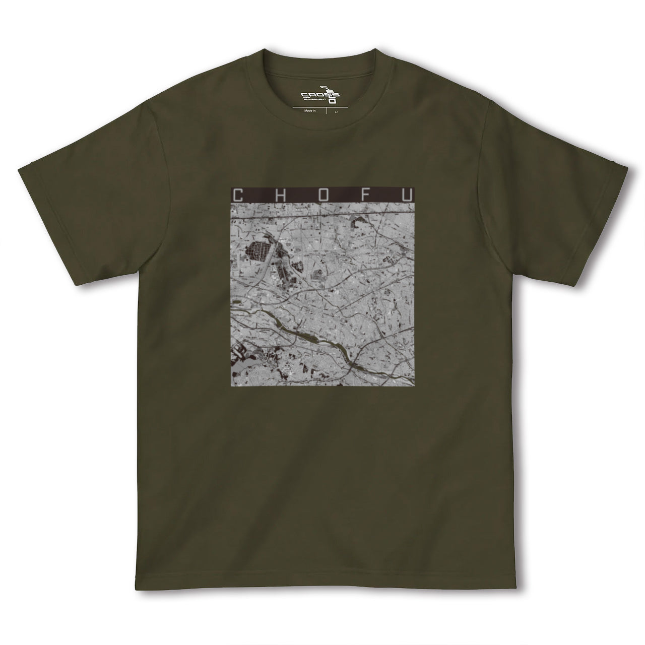 【調布2(東京都)】地図柄ヘビーウェイトTシャツ