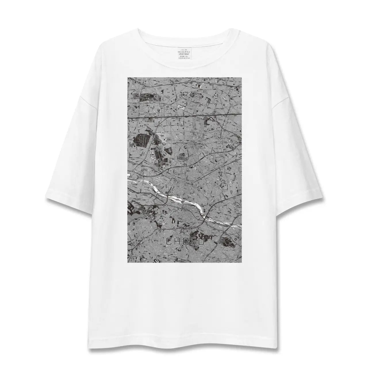 【調布2(東京都)】地図柄ビッグシルエットTシャツ