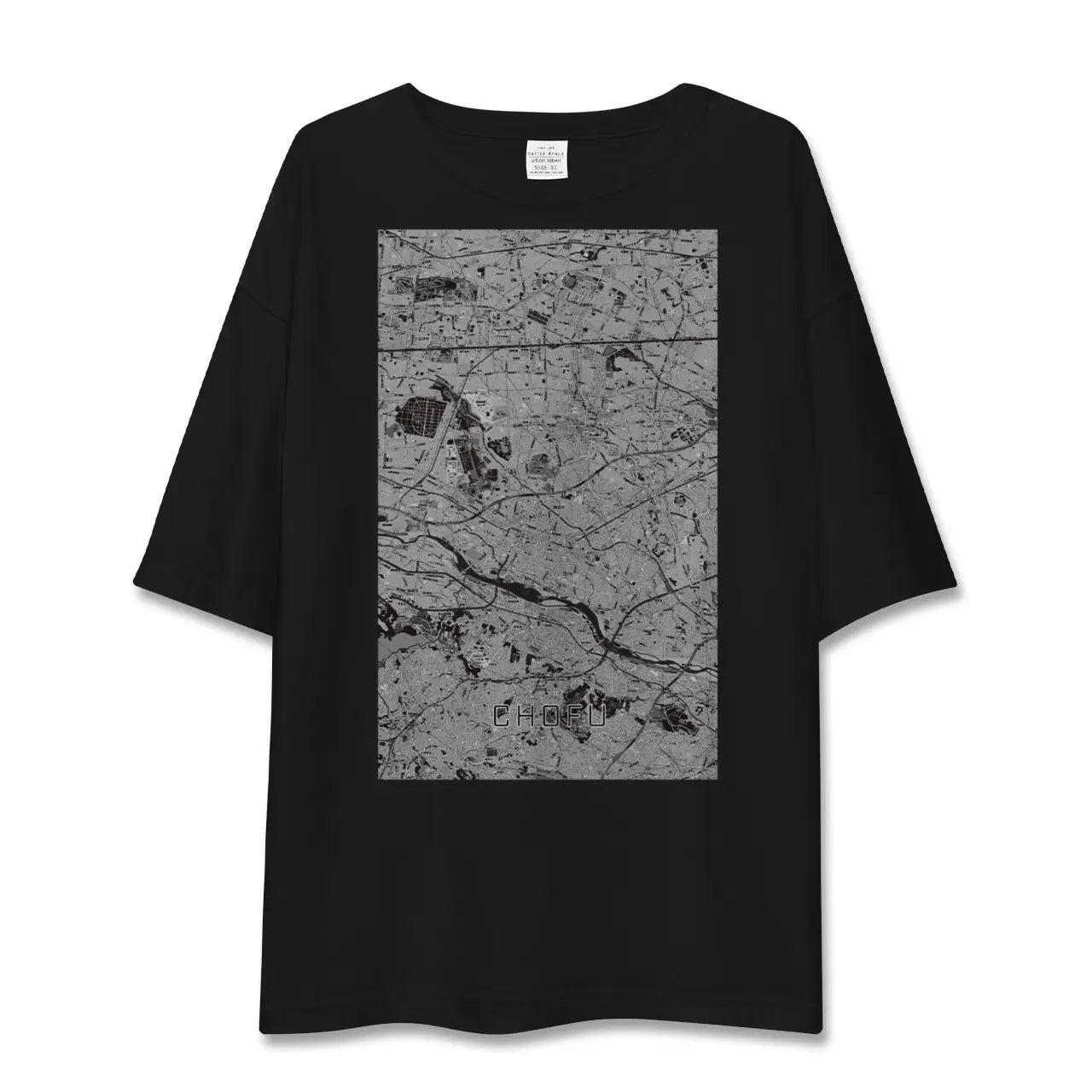 【調布2(東京都)】地図柄ビッグシルエットTシャツ