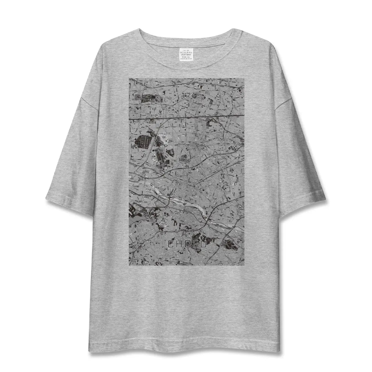【調布2(東京都)】地図柄ビッグシルエットTシャツ