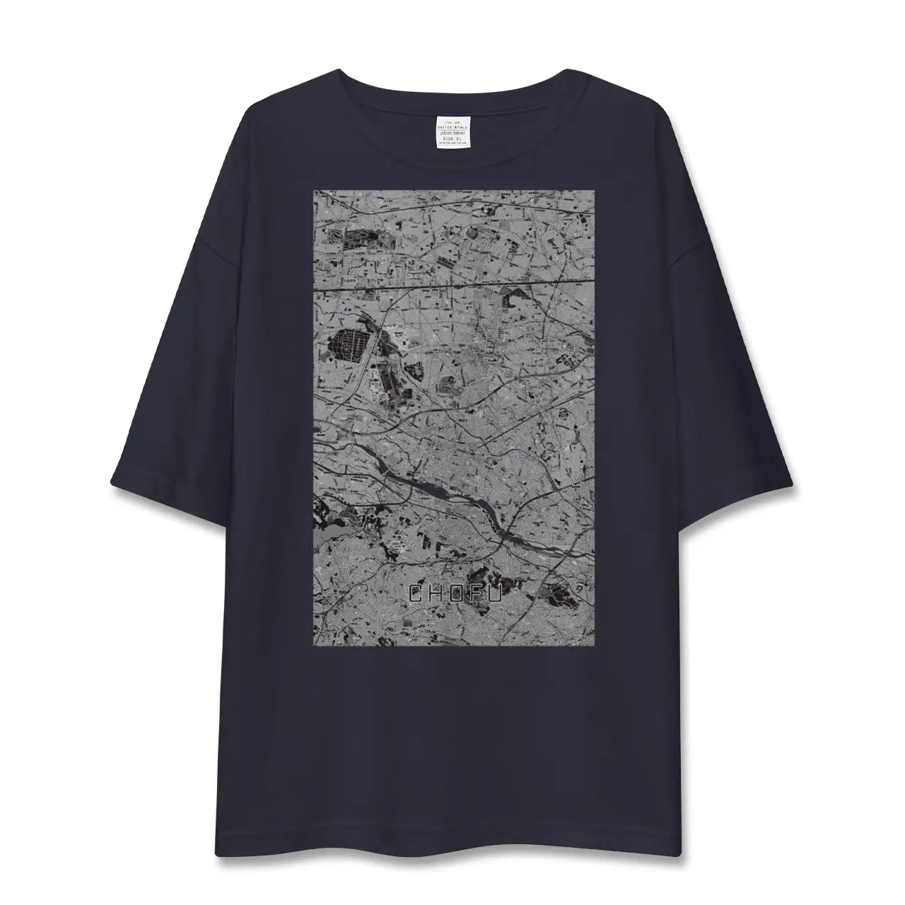 【調布2(東京都)】地図柄ビッグシルエットTシャツ