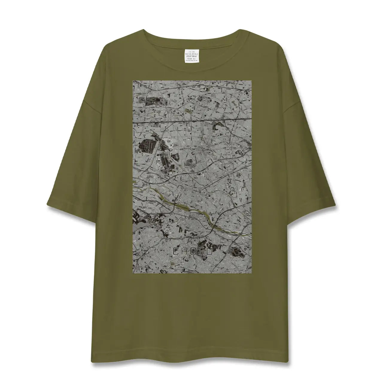 【調布2(東京都)】地図柄ビッグシルエットTシャツ