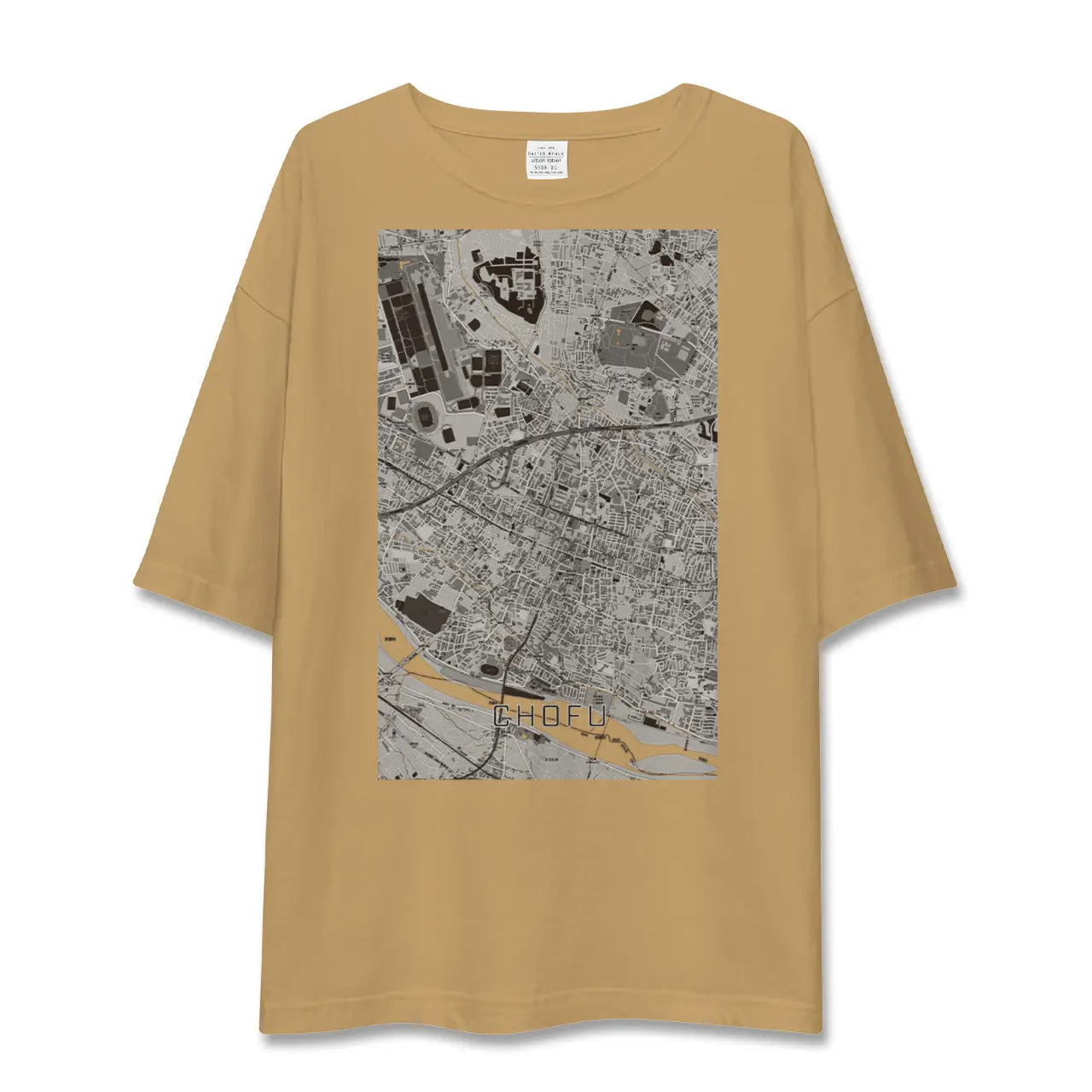 【調布(東京都)】地図柄ビッグシルエットTシャツ