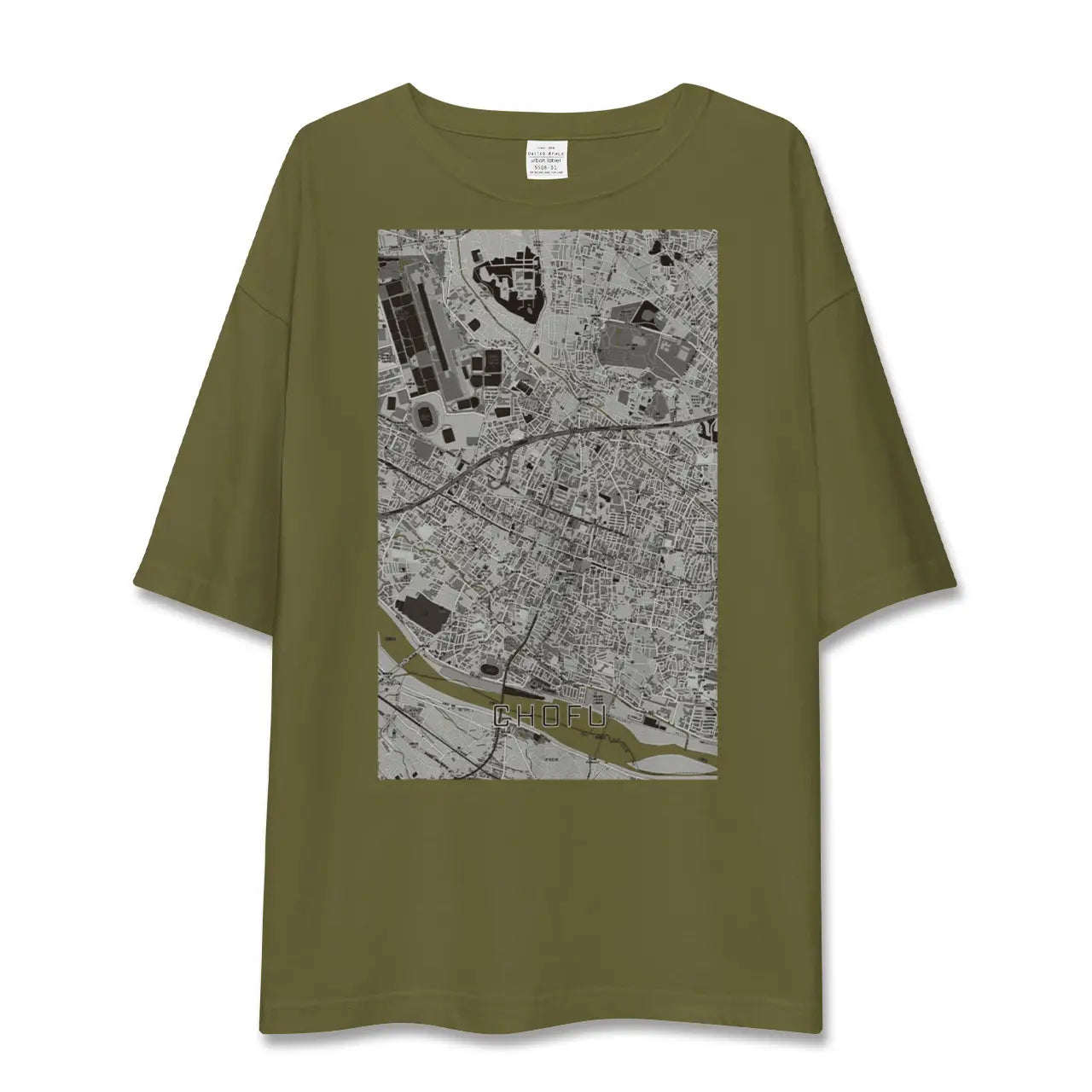 【調布(東京都)】地図柄ビッグシルエットTシャツ