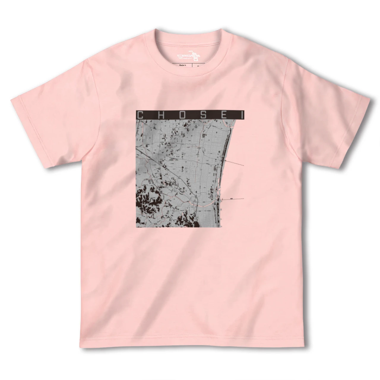 【長生(千葉県)】地図柄ヘビーウェイトTシャツ
