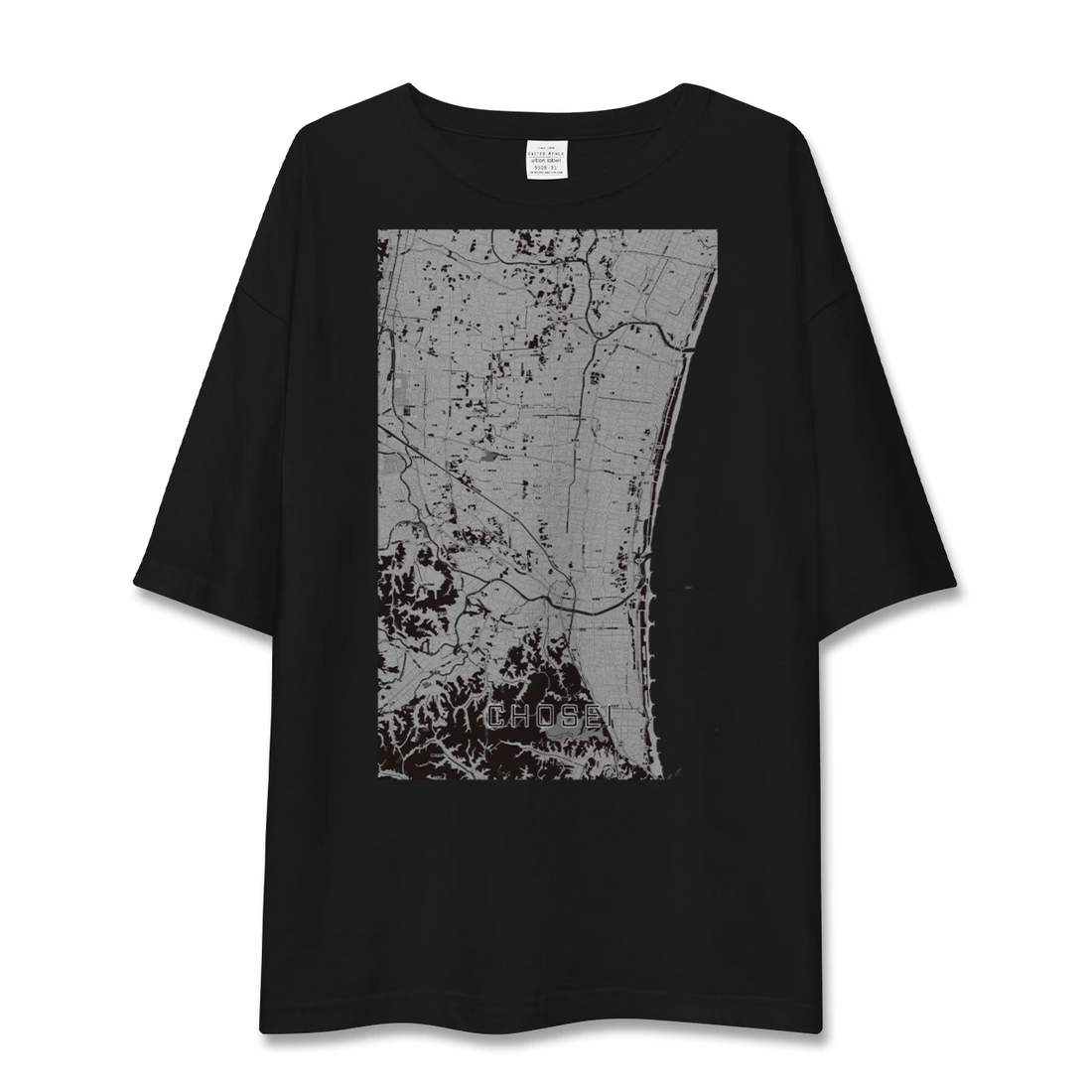 【長生(千葉県)】地図柄ビッグシルエットTシャツ